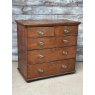 Antique Early Victorian English Oak Chest Of Drawers