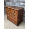 Antique Early Victorian English Oak Chest Of Drawers