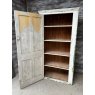 Antique Victorian Rustic Painted Pine Large Cupboard