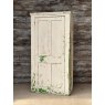 Antique Victorian Rustic Painted Pine Large Cupboard