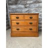 Vintage Scandinavian Pine Chest of Drawers