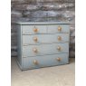 Vintage Painted Pine Chest Of Drawers