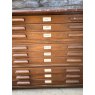 Vintage Massive Mid Century Mahogany Veneer Plans Chest