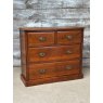 Lovely Small Edwardian Mahogany Chest Of Drawers