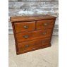 Lovely Small Edwardian Mahogany Chest Of Drawers