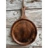 Small Round Hardwood Serving Board