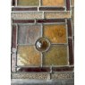 Antique Victorian Leaded Stained Glass Small Panel