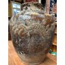 Antique Brown Glazed Dragon Jar Planter