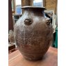 Antique Brown Glazed Oriental Dragon Jar