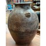 Antique Brown Glazed Oriental Dragon Jar