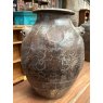 Antique Brown Glazed Oriental Dragon Jar