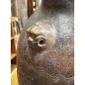 Antique Brown Glazed Oriental Dragon Jar