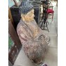 Fabulous Massive Hand Carved & Painted Wooden Buddha