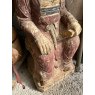 Hand Carved Figure Of A Strapping Native American Chap