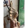 Hand Carved Figure Of A Strapping Native American Chap