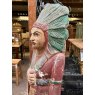 Vtg Hand Carved & Painted Native With A Slightly Confused Expression