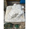 Reclaimed Carved Marble Creature Grotesque Pillar Caps