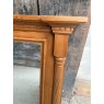 Vintage Large Carved Pine Overmantel Mirror