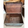 Lovely Vintage Rustic Painted Teak Blanket Box