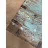 Lovely Vintage Rustic Painted Teak Blanket Box