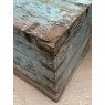 Lovely Vintage Rustic Painted Teak Blanket Box