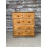 Vintage Small Waxed Pine Chest Of Drawers