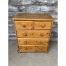 Vintage Small Waxed Pine Chest Of Drawers