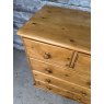 Vintage Small Waxed Pine Chest Of Drawers