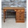 Vintage Waxed Pine Kneehole Desk