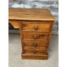 Vintage Waxed Pine Kneehole Desk