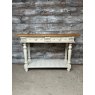 Vintage Decorative Carved Wood Painted Sideboard