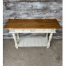 Vintage Decorative Carved Wood Painted Sideboard