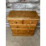 Vintage Early 20th Century Pine Chest Of Drawers