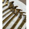 Beautiful Antique Arts & Crafts Brass Tail Window Stay