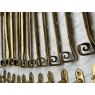 Beautiful Antique Arts & Crafts Brass Tail Window Stay