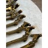 Beautiful Antique Arts & Crafts Brass Tail Window Stay