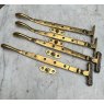 Antique Arts & Crafts Brass Window Stays
