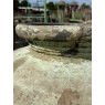 Massive Antique Rustic Painted Clay Pot