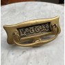 Antique Art Nouveau Brass Letter Plate & Knocker
