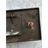Antique Victorian Bronze Letter Plate & Pull Handle