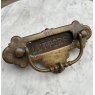 Fabulous Victorian Brass Gothic Letter Plate & Knocker