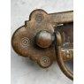 Fabulous Victorian Brass Gothic Letter Plate & Knocker
