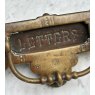 Fabulous Victorian Brass Gothic Letter Plate & Knocker