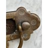 Fabulous Victorian Brass Gothic Letter Plate & Knocker