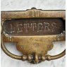 Fabulous Victorian Brass Gothic Letter Plate & Knocker