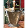 Antique Victorian Brass Coal Scuttle