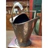 Antique Victorian Brass Coal Scuttle