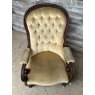 Antique Victorian Mahogany Framed Armchair