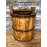 Beautiful Antique Heavy Iron Bound Bucket