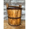 Beautiful Antique Heavy Iron Bound Bucket